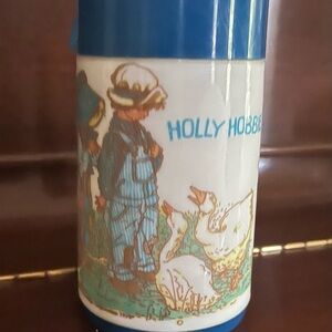Holly Hobbie Blue and White Thermos